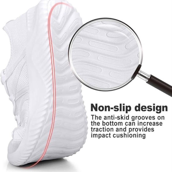 Mens Slip On Running Shoes Breathable Lightweight Comfortable Fashion Non Slip